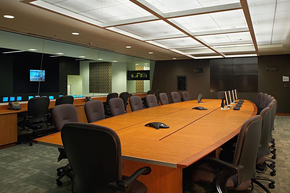 Conference/DR room overlooks the Enterprise Network operations center.  